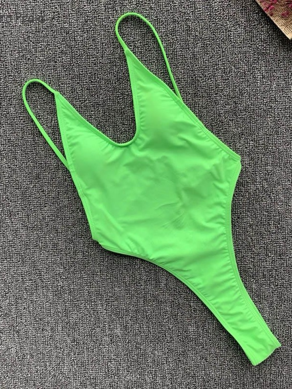 Neon Green One-Piece Swimsuit